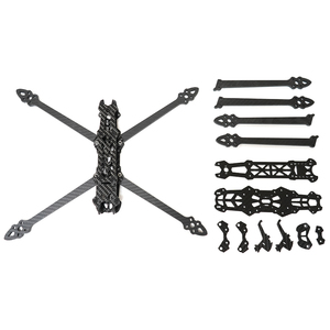 Nhà máy cung cấp trọng lượng nhẹ tùy chỉnh sợi carbon 7 inch Drone traversal Bộ dụng cụ mini không khí 2 có tính năng mô hình tấm Carbon - Product Image 6