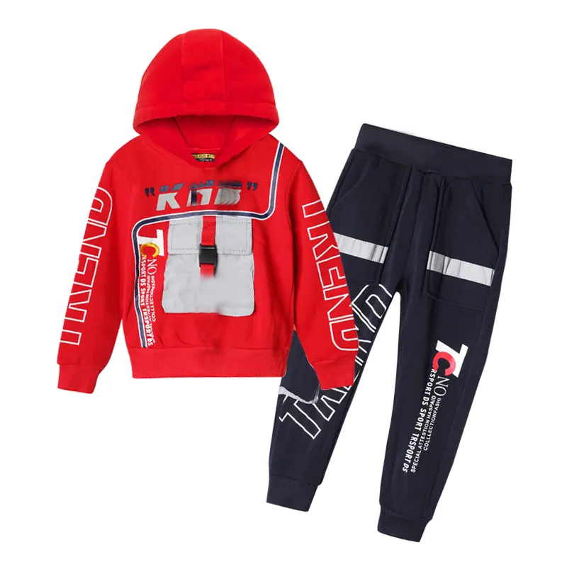 New Fashion 2023 Toddler Clothing Track Suits Fashion Reflective Infant Clothes Two Piece Sets Winter Baby Boys Clothing Sets