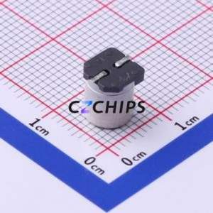 Condensateur électrolytique hybride solide-liquide en aluminium EHZK1V101XP SMD, D6.3xL7.7mm 100uF 20% 35V 4000hrs-125 ℃ - Product Image 2