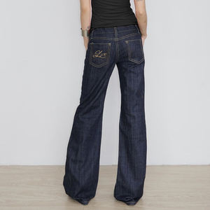 Pantalon cargo en jean Y2K uni respirant décontracté taille haute coupe droite ample jambe large boutonné pour l'été - Product Image 4