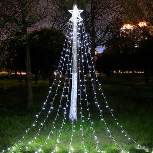 Guirlandes lumineuses LED en forme d'étoile à cinq branches pour Noël, cascade, IP65, étanches, pour extérieur, à suspendre, pour arbre, cour, <span class=keywords><strong>parc</strong></span>, décoration basse tension - Product Image 2