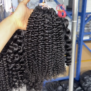 <span class=keywords><strong>Miracle</strong></span> Knots Cheveux Humains au Crochet pour Tresses Bohèmes Extensions 100% Cheveux Naturels Bouclés Italie - Product Image 6