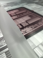 Film étirable en PVC transparent 0,87 m x 150 m avec surface brillante et ultra-brillante, poids net 26 kg, pour emballage et usage chimique