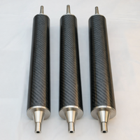 Eje de Transmisión Automotriz de Fibra de Carbono Personalizado, Rodillo de Carreras de Precisión Equilibrado con Junta en U de Alta Resistencia Sin Grasa