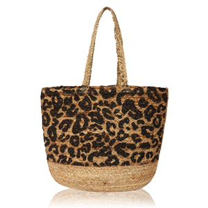 กระเป๋าสะพายไหล่แฟชั่นโบฮีเมียนจากผ้าปอกระเจาแบบรักษ์โลก ปี 2026  ทันสมัย ใช้ซ้ำได้ ทนทาน เหมาะสำหรับเดินทางและไปชายหาด  รับสกรีนโลโก้ตามสั่ง - Product Image 1