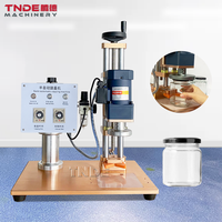 Nouvelle machine de scellage manuelle semi-automatique de style bureau pour bouteilles en verre (beurre de cacahuète, aliments en conserve, cosmétiques)