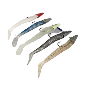 Esca per pesci in piombo singolo cappuccino per esche in PVC morbido per trote e matite da pesca fluviali e ruscello - Product Image 1