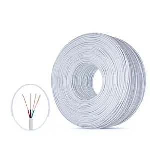 Wholesale Pure Copper Braided 26 awg 28 awg 2 Core 4 Core Electric Wire Coils PVC Insulated electricity Power Data Cable Prices