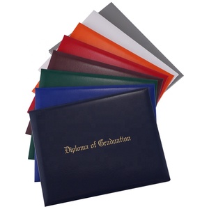 Maroon Hard Cover titolare del titolo 8.5x11 titolare del certificato copertura del certificato del titolo di graduazione - Product Image 1