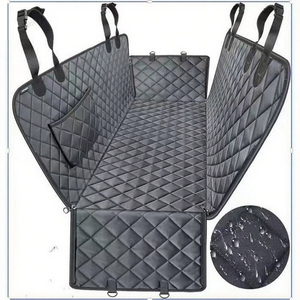 Qbellpet, Protector de asiento de perro plegable impermeable de alta calidad, patrón sólido, asiento trasero de coche, cubierta para mascotas - Product Image 6