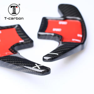 T-carbon-Volante de fibra de carbono para coche, palas para cambio DSG, color negro, para Mustang <span class=keywords><strong>2015</strong></span> + - Product Image 5