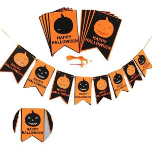 Guirnalda de Halloween de Fieltro con Diseño Nuevo 2025, Decoración Grande de Halloween con Murciélagos, Fantasmas y Calabazas - Product Image 1
