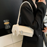 Nouveau Sac à Main Femme en Cuir PU avec Foulard, Sac Bandoulière Tendance Petit Format, Collection Printemps 2026