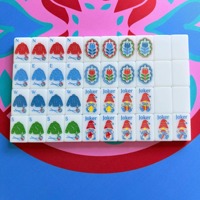Tuiles de Mahjong Américaines à Motif Arbre de Noël en Acrylique Blanc, Ensemble Personnalisé pour Soirée de Fête et Soirée de Jeu en Famille