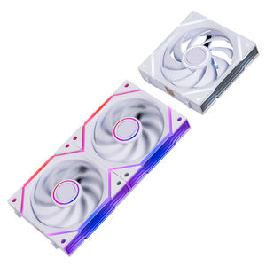 Ventilateurs de bureau ASIAHORSE Nyota Ultra Large Air Volume Ultra Silent 140mm ARGB Hydro Bearing Noir/Blanc Building Block - Product Image 1