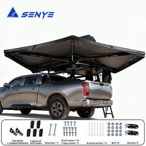Car Side <b>Tent</b> 270 Degree Double <b>Pole</b> Quick Opening For Truck Bed Camping - Product Image 2