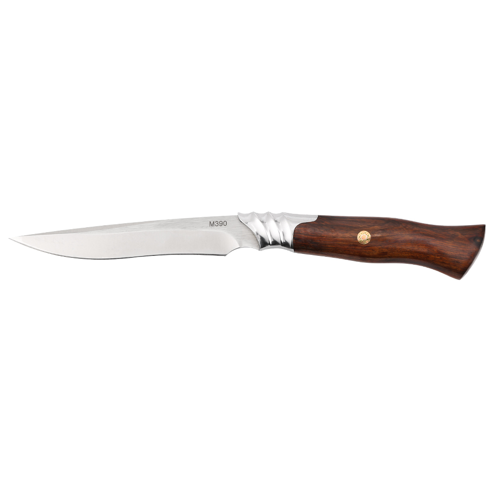 WB-CF356 Sharp M390 Powder Steel Fixed Blade Tactical Combat Knife Survival Hunting Custom Logo Leather Sheath
