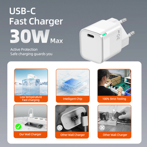 Dual Port xách tay Sạc Nhanh 20W-65W Điện thoại di động thông minh USB tường sạc với EU cắm cho du lịch - Product Image 4