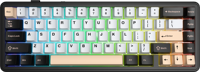 AULa F65 Komputer Kustom 65% Keyboard Mekanik Kabel+2.4G Nirkabel Keycaps PBT Mini Portabel Gaming Tiga Mode USB-C RGB
