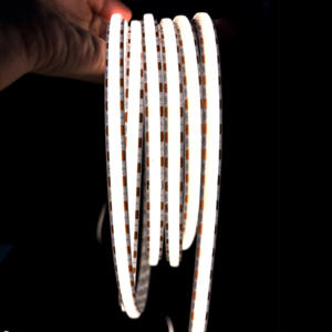 2216 cob הוביל תאורה רצועה 24v לבן חם 10 מ "מ 320 נוריות 3000k אור פס פנים - Product Image 5