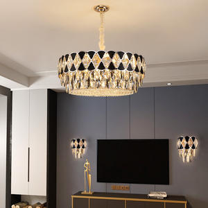 Gran oferta, gran sala de estar, dormitorio, Hotel, candelabro de cristal K9 de lujo dorado moderno - Product Image 5