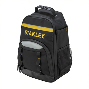 Mochila de herramientas Stanley Essential de 15L con múltiples bolsillos para trabajo y almacenamiento - Product Image 2