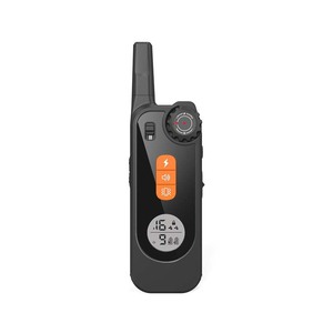 Dispositif de contrôle des aboiements de chien, ensemble de colliers d'entraînement rechargeables à choc électrique pour chien, matériau plastique noir - Product Image 2