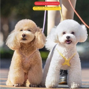 Soft Suede Puppy Vest <strong>Harness</strong>, Adjustable Chest Strap, Breast-Band Belt, Chihuahua, Teddy, <strong>Yorkie</strong>, Lead Rope, Microfiber - Product Image 4