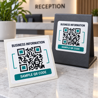 Autocollant publicitaire en vinyle imprimé sur mesure avec code QR pour la promotion d'entreprise, avec logo imprimé et support adhésif