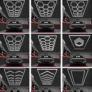 RGB Modular Lighting <b>System</b> Featuring Hexagon LED Panels for <b>Home</b> Interiors - Product Image 6