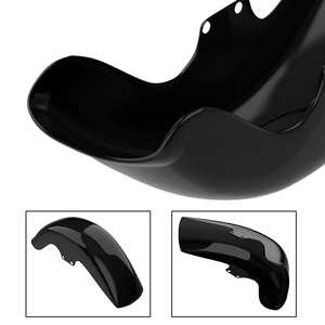 Guardabarros delantero ABS para motocicleta Harley Softail Fatboy 2006-2017, repuesto de guardabarros de plástico negro brillante - Product Image 5