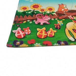 Hot Sale Double Sided Linen Letterpress Printed Happy <b>Easter</b> Spring Custom Garden Flag Portable Hanging for Yard Decoration - Product Image 5