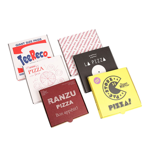 Caja de Papel Plegable Personalizada para Pizza, para Entrega de Alimentos, Empaque para Llevar, Impresión a 5 Colores, Fabricación al por Mayor OEM - Product Image 1
