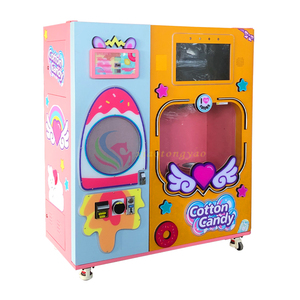 High-Tech Fully Automatic Cotton <b>Candy</b> Floss Machine Outdoor Vending Coin-Operated Games Variety Flavors Flower Designs English - Product Image 1