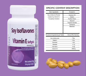Cápsulas de Gel Suave con Vitamina E y Antioxidantes OEM ODM, con Isoflavonas de Soya para el Apoyo a la <span class=keywords><strong>Menopausia</strong></span>, Salud Inmunológica y Ósea, Sin Gluten - Product Image 2