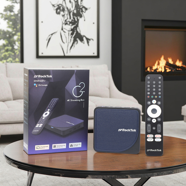 SYTA Certificated Tv Box RockTek G2 S905x4 4K Dual Wifi6 4GB 32GB/64GB Android TV Box