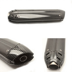 FOR Mivv Motorcycle <b>Exhaust</b> Pipe 51Mm Carbon Fiber Universal Rear With <b>Clamp</b> - Product Image 2