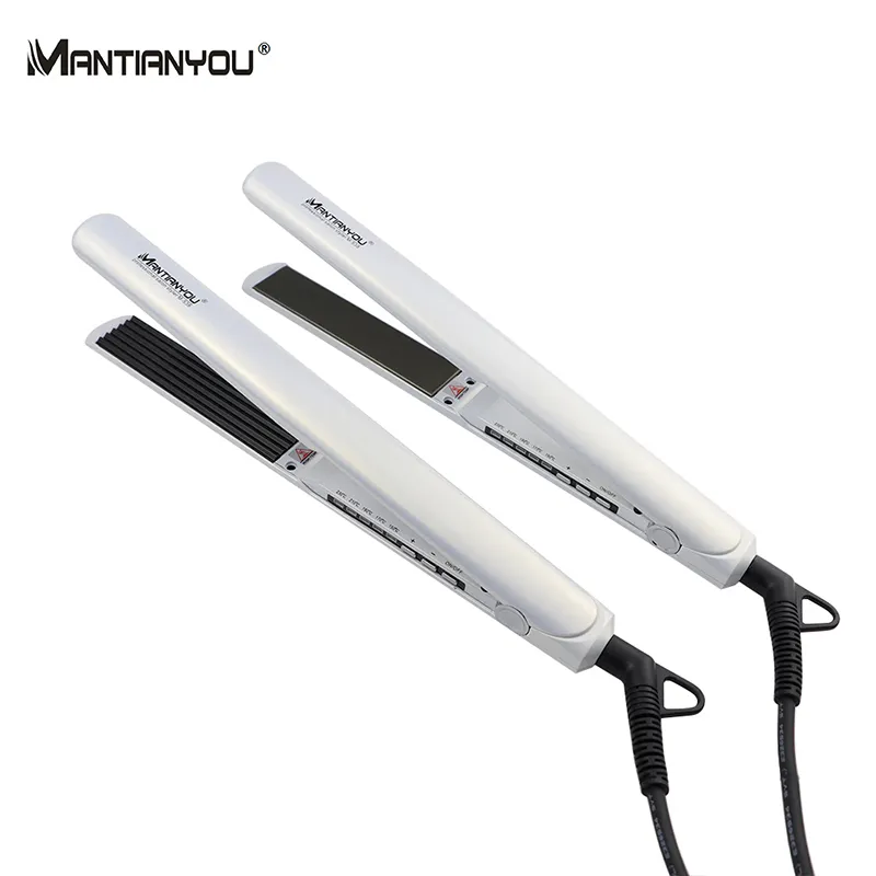 Private label MANTIANYOU hair Titanium Plates Hair Flat Iron Professional Hair Straightener