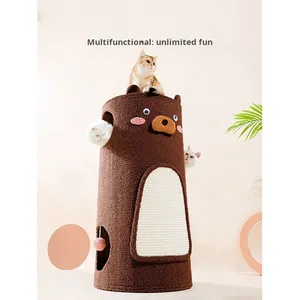 Tempat Tidur Kucing, Papan Garukan Kucing, Tong <span class=keywords><strong>Sisal</strong></span> Multifungsi, Menara Garukan Besar, Tempat Panjat Kucing - Product Image 5
