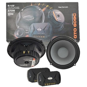 ระบบลำโพงติดรถยนต์ GTO 609C ขนาด 6-1/2 นิ้ว กำลังขับสูงสุด 270 วัตต์ กำลังขับ RMS 90 วัตต์ แบบสองทาง สำหรับอัพเกรดประตูหน้ารถ - Product Image 5
