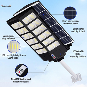 Mới không thấm nước năng lượng mặt trời ánh sáng đường phố ngoài trời chiếu sáng điều khiển từ xa không thấm nước dẫn chiếu sáng cho đường ngoài trời - Product Image 2