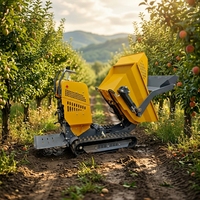 500kg Mini-Hebe-Dumper KC500 CE-Zertifizierter Selbstladender Raupenkipper für Garten und Obstgarten