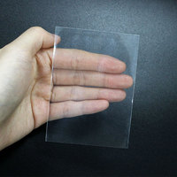 Film protecteur transparent en gros pour cartes, pochette plate HD 3 pouces en PP pour cartes professionnelles, impression de cartes de jeu de table
