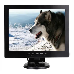 10 Inch Computer Pc Cctv Pos Led Monitor 10.4 Inch Vierkante Scherm Beveiligingsscherm Cctv Monitor Met Av Bnc Hdmied Usb Speaker