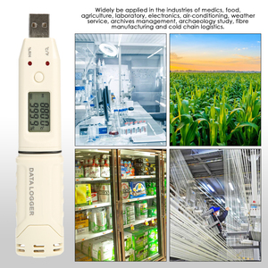Multi-Function Low Power Data <b>Logger</b> <b>Temperature</b> & Humidity Recorder with Alarm & USB Anti-Slip Design - Product Image 3