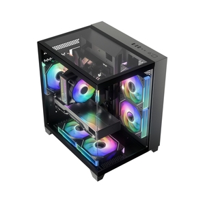 Boîtier <span class=keywords><strong>PC</strong></span> Gaming Mini M-ATX en Gros, Boîtier d'Ordinateur Fishtank & Tour 4PCI, Cabinet <span class=keywords><strong>PC</strong></span> Gaming Mini 0.50mm SPCC pour <span class=keywords><strong>PC</strong></span> Préassemblés - Product Image 2