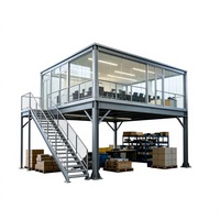 HONGXIN Étagère de mezzanine robuste, réglable, personnalisable, multicouche, sans boulons, en acier laminé à froid, revêtement poudré, anti-corrosion
