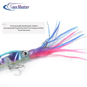 Bassmaster Leurre De Pêche 24 cm/38.5g 16 cm/18.5g Calmar Leurre Avec Crochet Triple 3D Poisson yeux Appâts de Pêche Au Vairon - Product Image 4