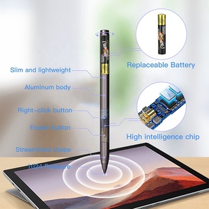 Stylet anti-reflet pour <span class=keywords><strong>Surface</strong></span>, vente en gros usine, avec 1024 niveaux de pression, compatible <span class=keywords><strong>Surface</strong></span> Pro X11109876543 <span class=keywords><strong>Go</strong></span> Book Laptop - Product Image 2