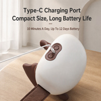Masseur électrique chauffant 4D bionique pour le cou et les épaules, appareil de massage portable par pétrissage et frottement pour le dos, la taille et les jambes